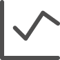 AI reporting and data analysis icon