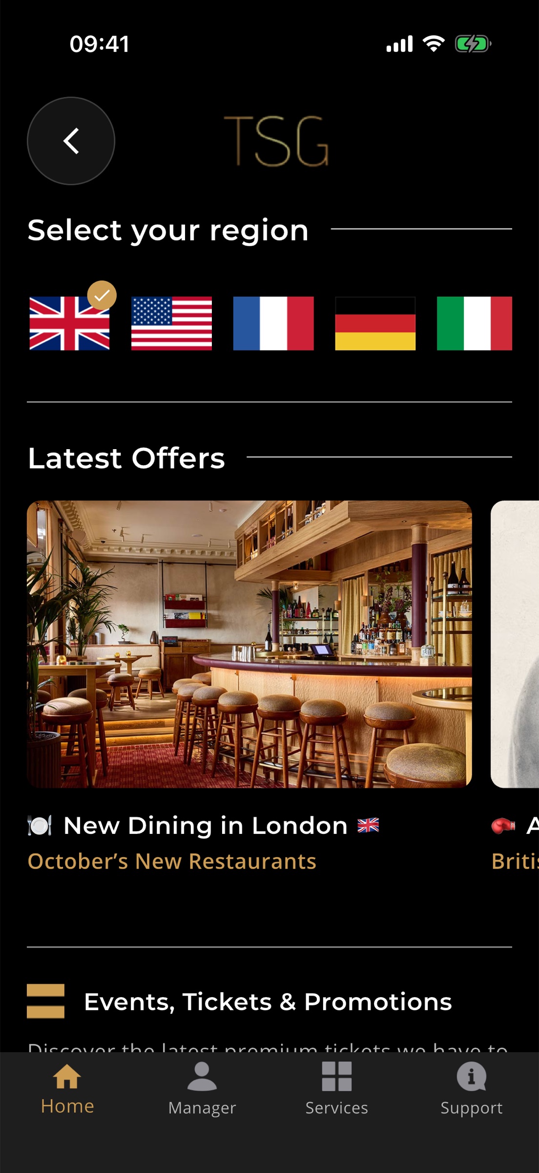 Sincura app offers by region